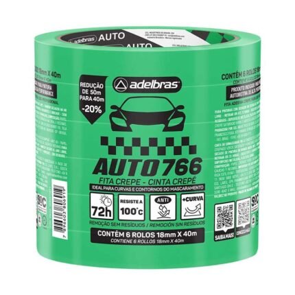 FITA CREPE 766 18X40 ADELBRAS VERDE 1 UNI