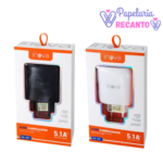 Fonte USB-C 5.1A Inova CAR-12817 Sem Cabo