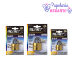 Cadeado Glory 20mm, 25mm e 38mm – Cartela Individual