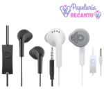 Fone de Ouvido para Celular P2 3.5mm com Microfone