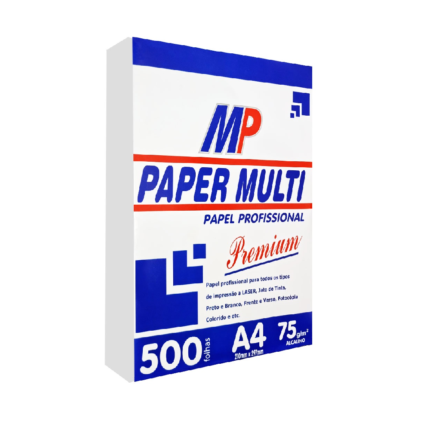 Papel Sulfite A4 Paper Multi 500 Folhas 75g Branco CX 10 Pct